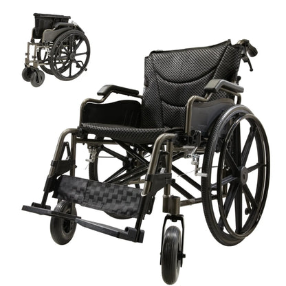 wheelchair with detachable handle and wheel