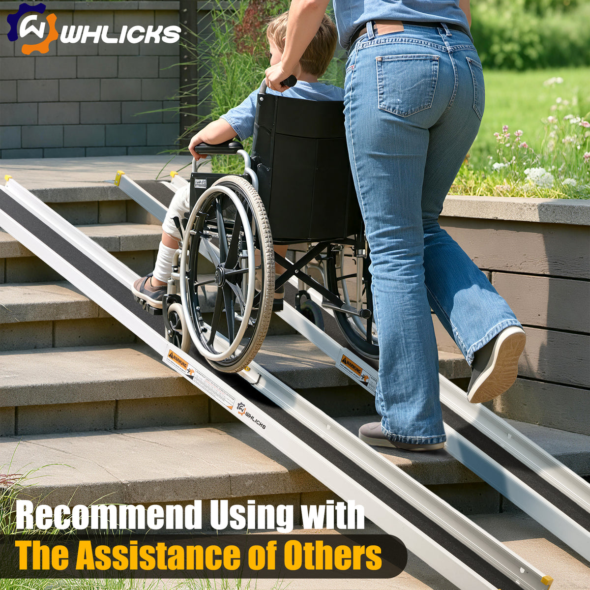 Telesopic Ramp Telescopic Wheelchair Ramp – Adjustable, Portable & Anti-Slip, 600lbs ...