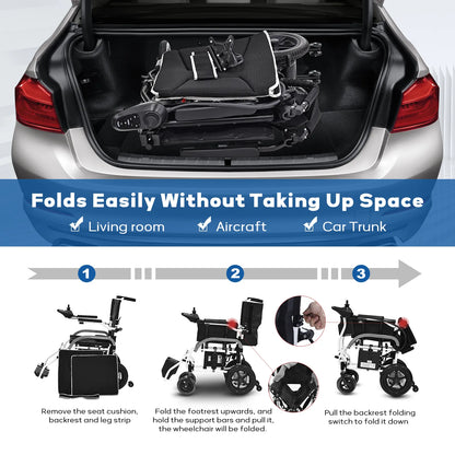 electiic foldable wheelchair #black color