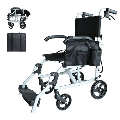 Ultra-Light Folding Travel Wheelchair with Compact Design