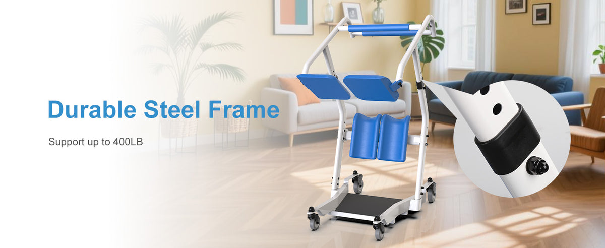 patient lift with a durable steel frame #color blue