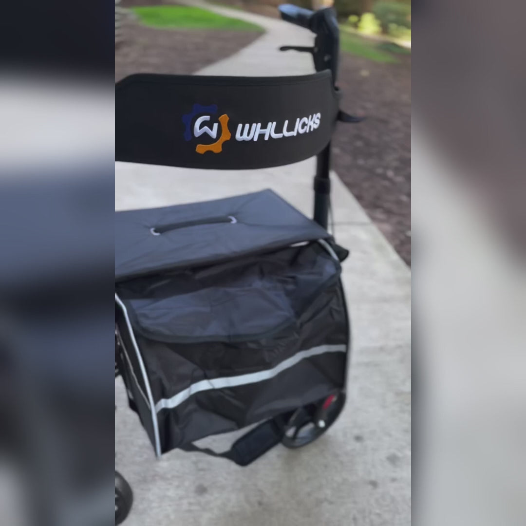 Rollator Walkers for Seniors with Seat, Foldable Durable